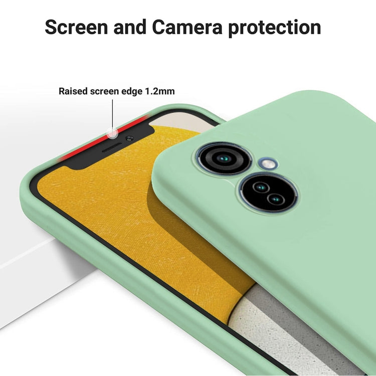 For Tecno Camon 19 Neo Pure Color Liquid Silicone Shockproof Phone Case(Green) by buy2fix