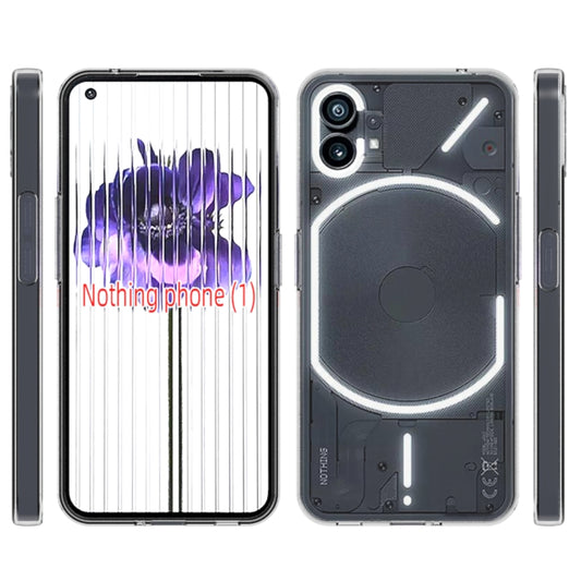 For Nothing Phone Waterproof Texture TPU Phone Case(Transparent) - Nothing Cases by buy2fix | Online Shopping UK | buy2fix