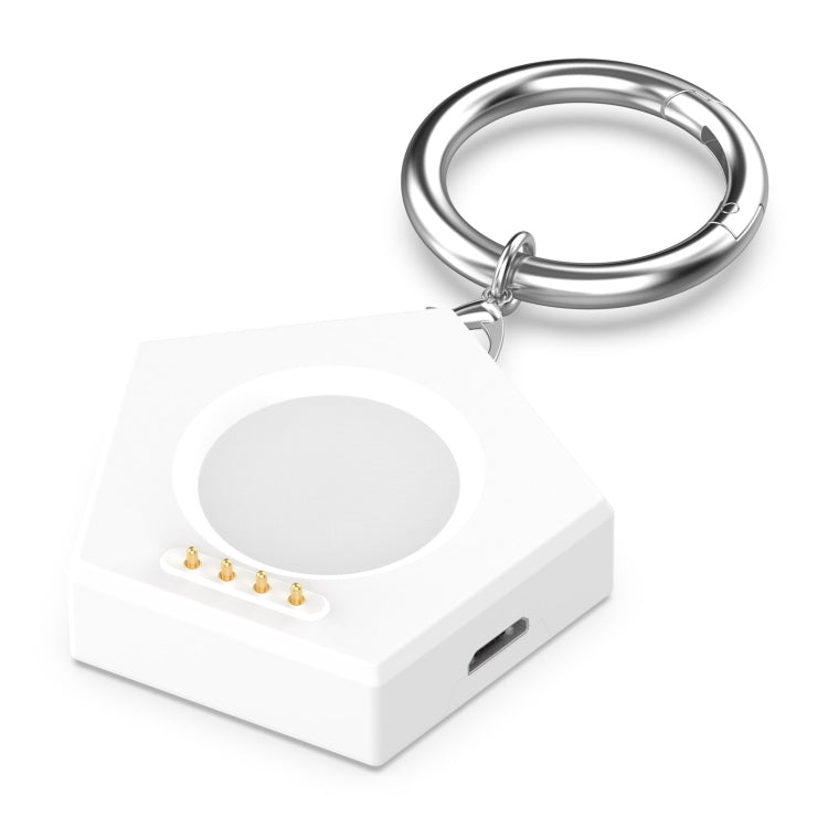 For OPPO Watch 4 Pro / 3 / 3 Pro Portable Universal Smart Watch Charger, Port:Micro-USB(White) -  by buy2fix | Online Shopping UK | buy2fix