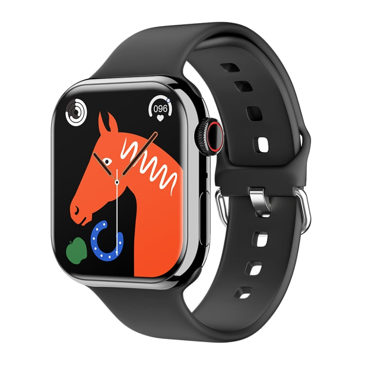 IW9 2.05 inch Square Screen Smart Watch Supports Bluetooth Calls/Blood Oxygen Monitoring(Black) by buy2fix