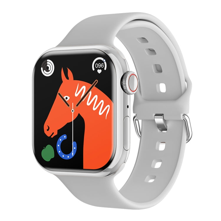 IW9 2.05 inch Square Screen Smart Watch Supports Bluetooth Calls/Blood Oxygen Monitoring(Silver) by buy2fix