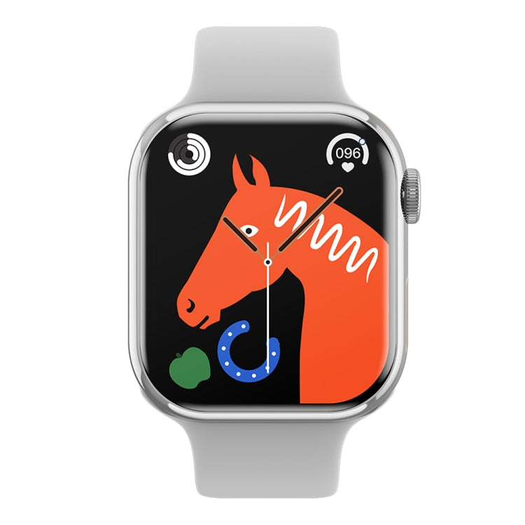 IW9 2.05 inch Square Screen Smart Watch Supports Bluetooth Calls/Blood Oxygen Monitoring(Silver) by buy2fix