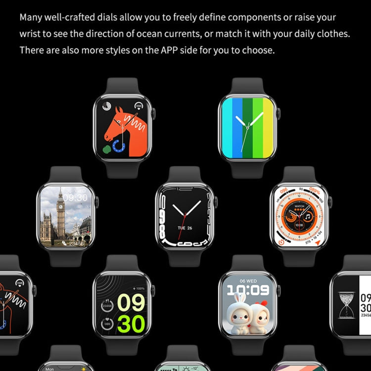 IW9 2.05 inch Square Screen Smart Watch Supports Bluetooth Calls/Blood Oxygen Monitoring(Silver) by buy2fix