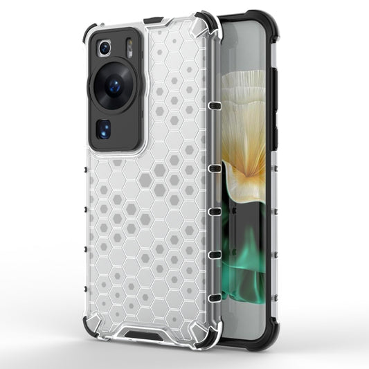 For Huawei P60 / P60 Pro Honeycomb Phone Case(White) - Huawei Cases by buy2fix | Online Shopping UK | buy2fix