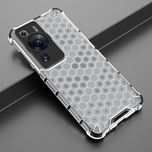 For Huawei P60 / P60 Pro Honeycomb Phone Case(White) - Huawei Cases by buy2fix | Online Shopping UK | buy2fix