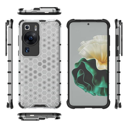 For Huawei P60 / P60 Pro Honeycomb Phone Case(White) - Huawei Cases by buy2fix | Online Shopping UK | buy2fix