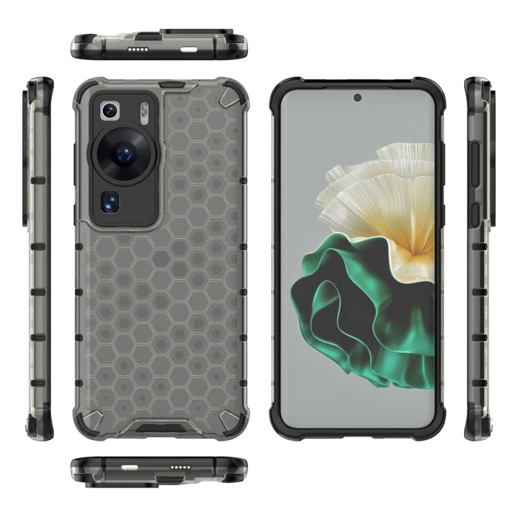 For Huawei P60 / P60 Pro Honeycomb Phone Case(Black) - Huawei Cases by buy2fix | Online Shopping UK | buy2fix