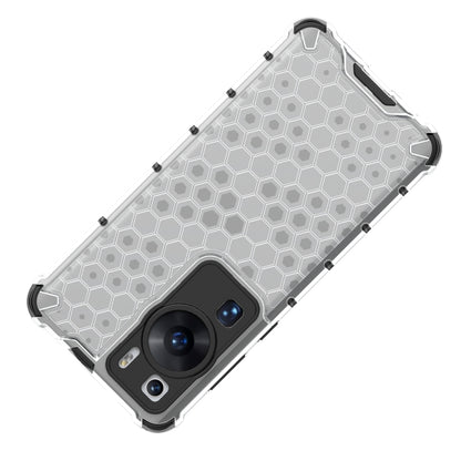 For Huawei P60 / P60 Pro Honeycomb Phone Case(White) - Huawei Cases by buy2fix | Online Shopping UK | buy2fix