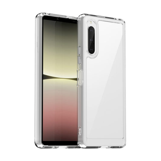 For Sony Xperia 10 V Colorful Series Acrylic + TPU Phone Case(Transparent) by buy2fix