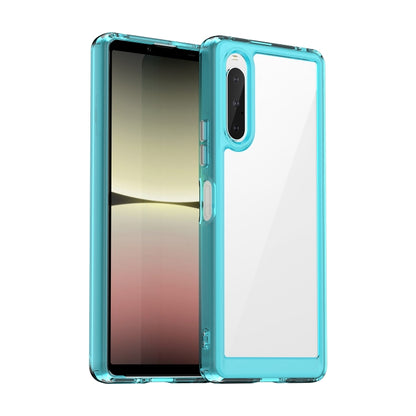 For Sony Xperia 10 V Colorful Series Acrylic + TPU Phone Case(Transparent Blue) by buy2fix