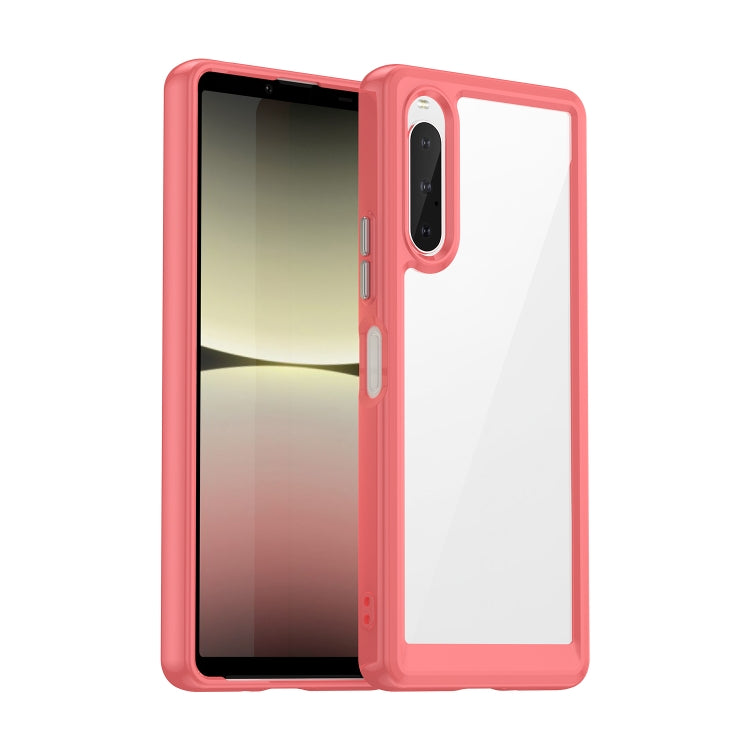 For Sony Xperia 10 V Colorful Series Acrylic + TPU Phone Case(Red) by buy2fix
