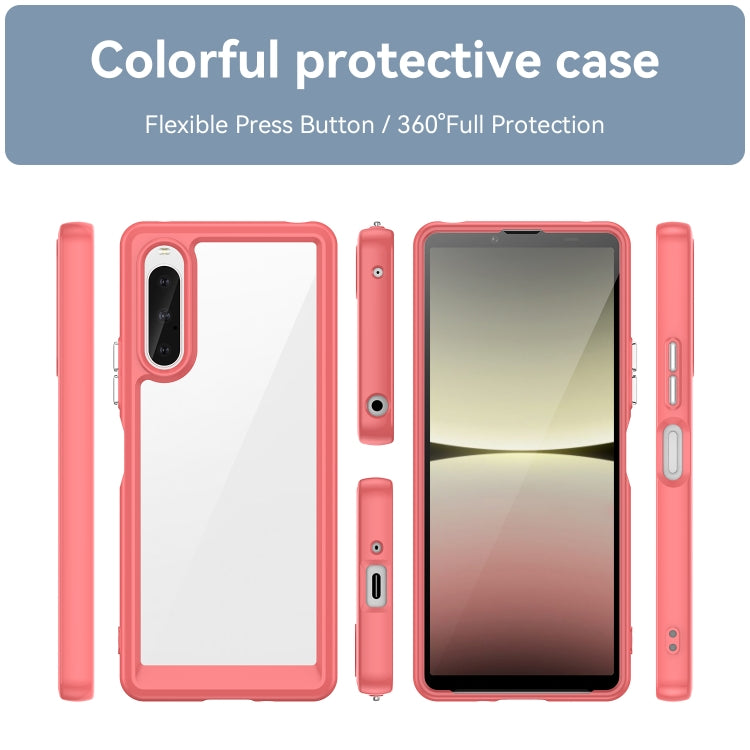 For Sony Xperia 10 V Colorful Series Acrylic + TPU Phone Case(Red) by buy2fix