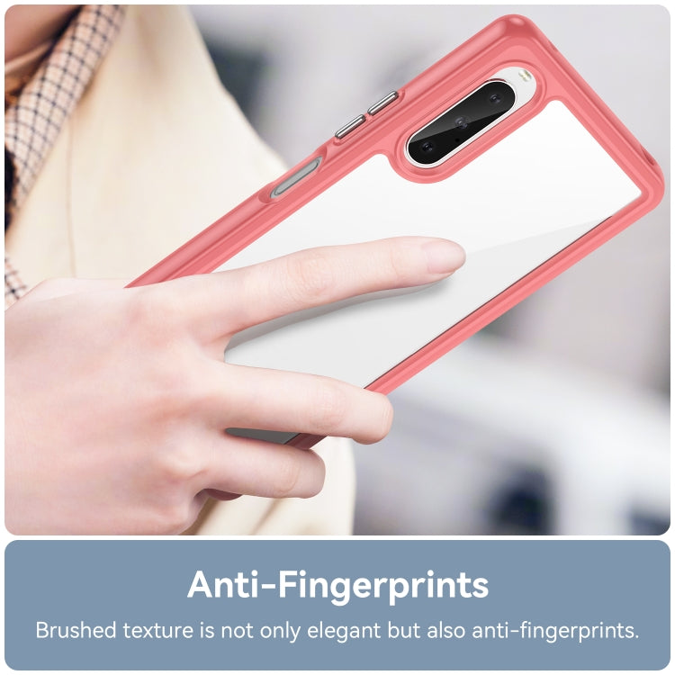 For Sony Xperia 10 V Colorful Series Acrylic + TPU Phone Case(Red) by buy2fix