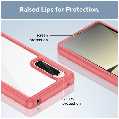 For Sony Xperia 10 V Colorful Series Acrylic + TPU Phone Case(Red) by buy2fix