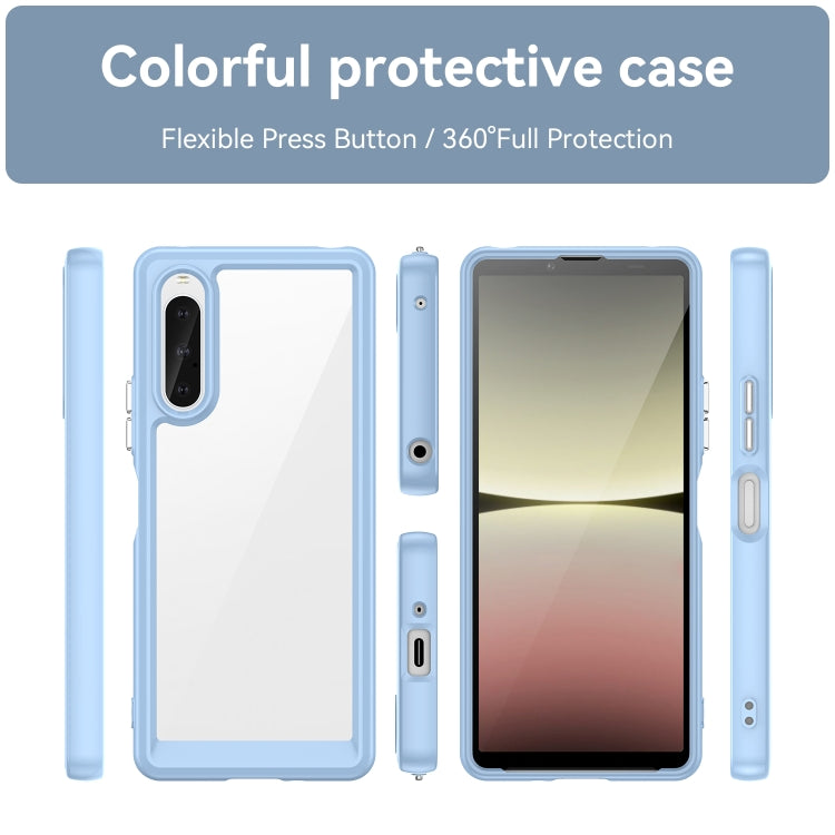 For Sony Xperia 10 V Colorful Series Acrylic + TPU Phone Case(Blue) by buy2fix