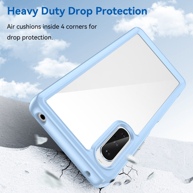 For Sony Xperia 10 V Colorful Series Acrylic + TPU Phone Case(Blue) by buy2fix