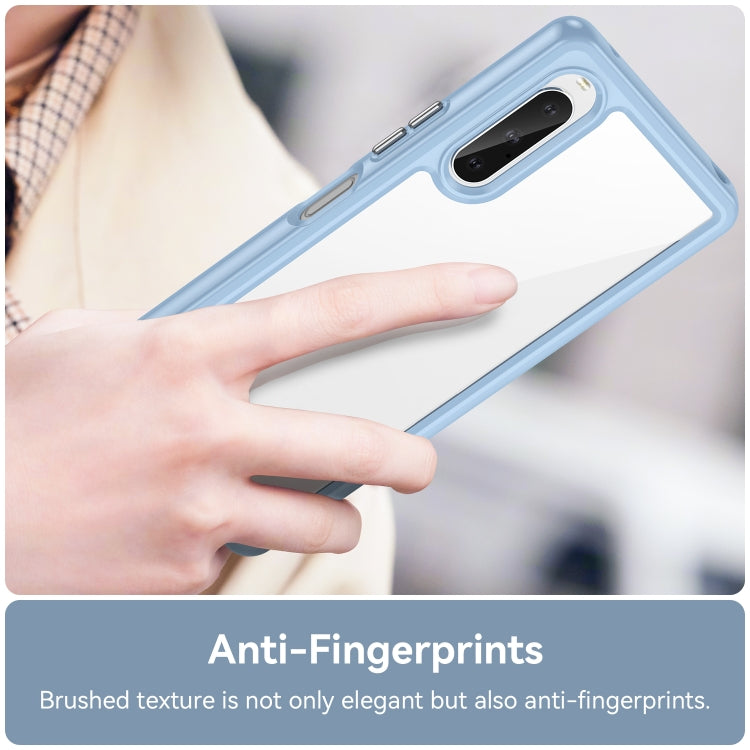 For Sony Xperia 10 V Colorful Series Acrylic + TPU Phone Case(Blue) by buy2fix
