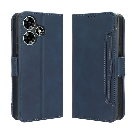 For Infinix Hot 30 4G X6831 Skin Feel Calf Texture Card Slots Leather Phone Case(Blue) - Infinix Cases by buy2fix | Online Shopping UK | buy2fix