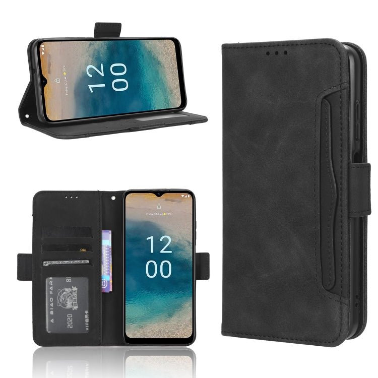 For Nokia G22 4G Skin Feel Calf Texture Card Slots Leather Phone Case(Black) by buy2fix