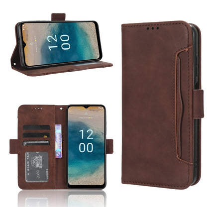 For Nokia G22 4G Skin Feel Calf Texture Card Slots Leather Phone Case(Brown) by buy2fix