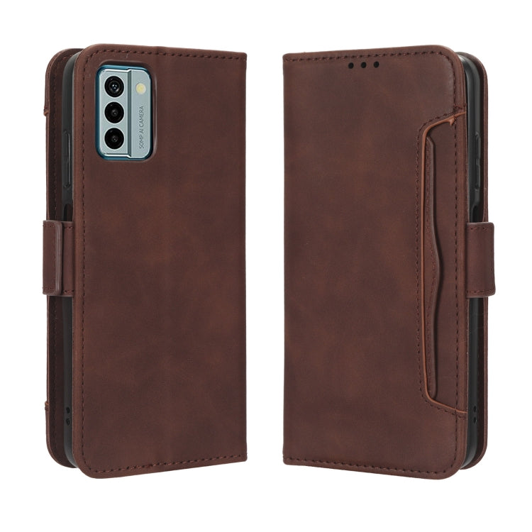 For Nokia G22 4G Skin Feel Calf Texture Card Slots Leather Phone Case(Brown) by buy2fix