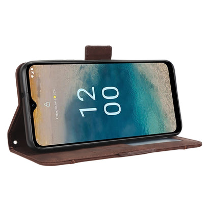 For Nokia G22 4G Skin Feel Calf Texture Card Slots Leather Phone Case(Brown) by buy2fix