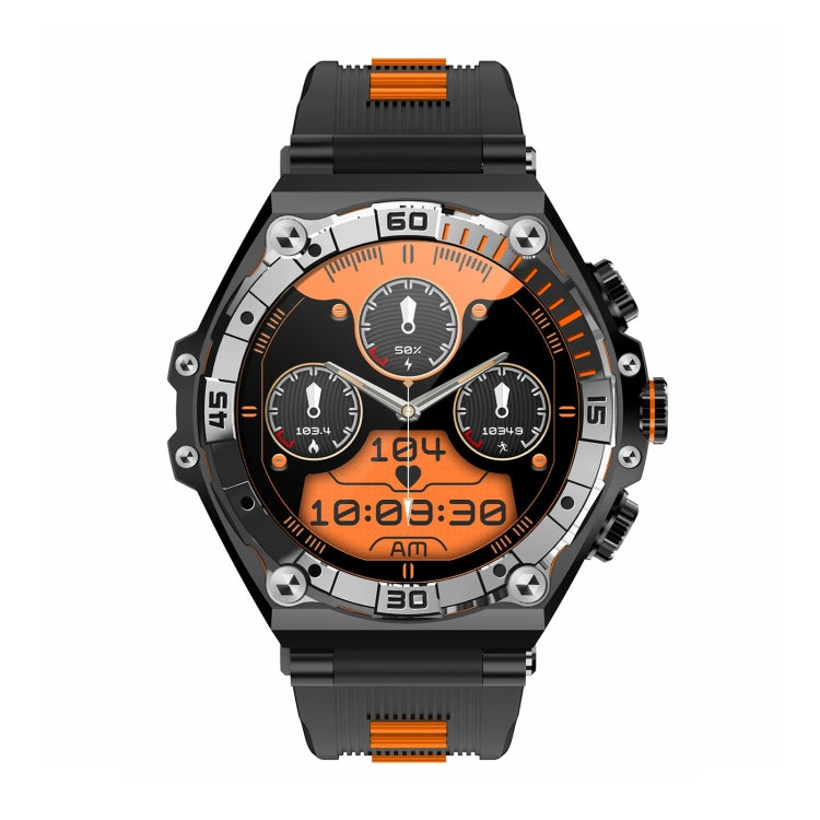 CT18 1.43 inch AMOLED Screen Smart Watch Supports Bluetooth Call/Blood Oxygen Detection(Orange) by buy2fix