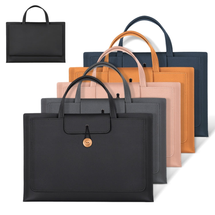 15-16 inch Universal Elastic Thread Button Portable Laptop Inner Bag(Black) by buy2fix