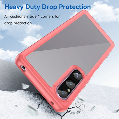 For Sony Xperia 1 V Colorful Series Acrylic + TPU Phone Case(Red) by buy2fix