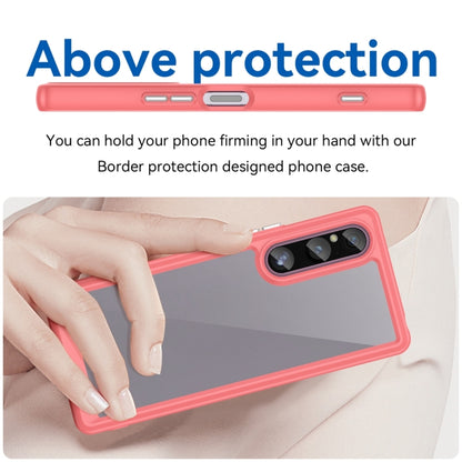 For Sony Xperia 1 V Colorful Series Acrylic + TPU Phone Case(Red) by buy2fix