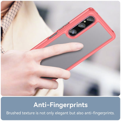 For Sony Xperia 1 V Colorful Series Acrylic + TPU Phone Case(Red) by buy2fix