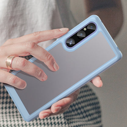 For Sony Xperia 1 V Colorful Series Acrylic + TPU Phone Case(Blue) by buy2fix