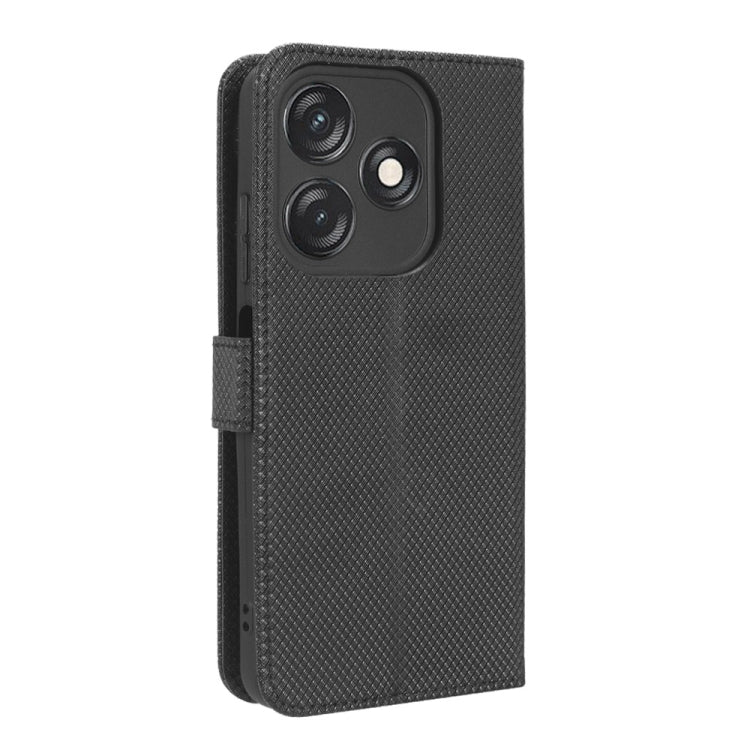 For Tecno Spark 10C Diamond Texture Leather Phone Case(Black) by buy2fix