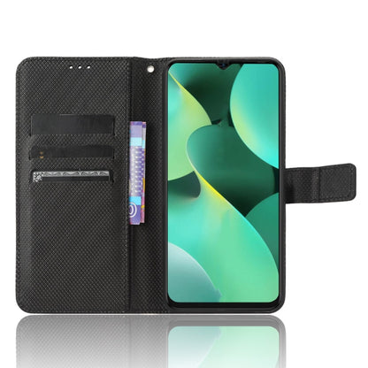 For Tecno Spark 10C Diamond Texture Leather Phone Case(Black) by buy2fix