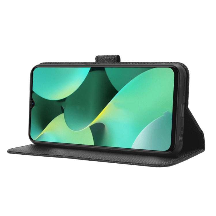 For Tecno Spark 10C Diamond Texture Leather Phone Case(Black) by buy2fix