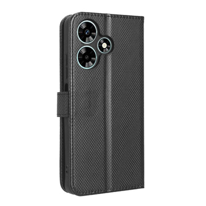 For Infinix Hot 30 4G X6831 Diamond Texture Leather Phone Case(Black) - Infinix Cases by buy2fix | Online Shopping UK | buy2fix