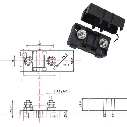 4 in 1 ANS-H Car Fuse Holder Fuse Box, Current:40/50A - Fuse by buy2fix | Online Shopping UK | buy2fix