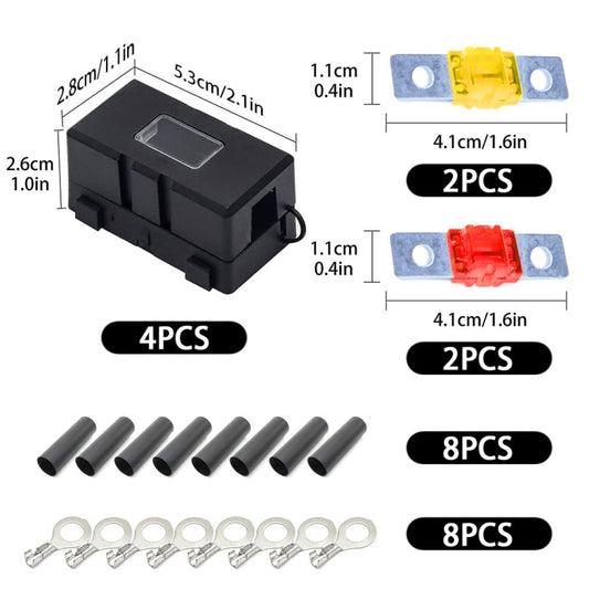 4 in 1 ANS-H Car Fuse Holder Fuse Box, Current:120A - Fuse by buy2fix | Online Shopping UK | buy2fix