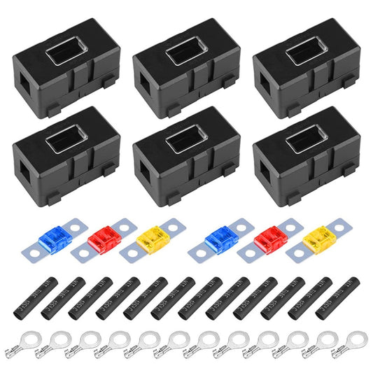 6 in 1 ANS Car Fuse Holder Fuse Box, Current:60A & 80A & 100A by buy2fix