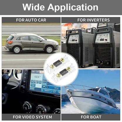 2 in 1 ANL Car Fuse Holder Electrical Protection Insulating Cover, Current:100A by buy2fix