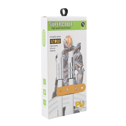 Mech Series 120W USB-C / Type-C to USB-C / Type-C Metal Plug Silicone Fast Charging Data Cable, Length: 1.2m(Orange) by buy2fix