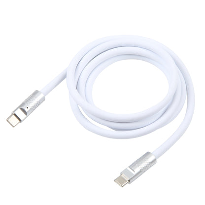Mech Series 120W USB-C / Type-C to USB-C / Type-C Metal Plug Silicone Fast Charging Data Cable, Length: 1.2m(White) by buy2fix