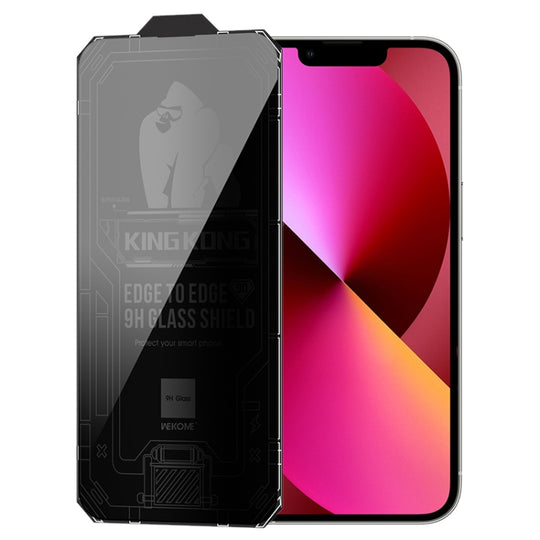 For iPhone 13 WK WTP-067 King Kong Vacha 9D Curved Privacy Tempered Glass Film(Black)