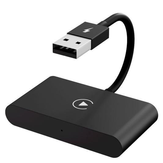 THT-020-2 USB + USB-C / Type-C Wired to Wireless Carplay Adapter for iPhone(Black) by buy2fix