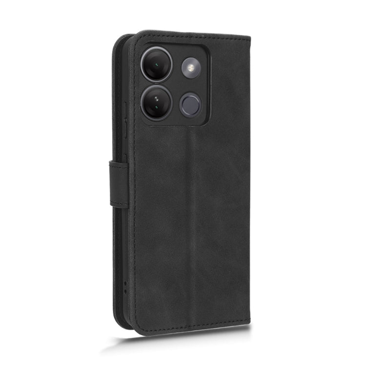 For lnfinix Smart 7 HD Skin Feel Magnetic Flip Leather Phone Case(Black) - Infinix Cases by buy2fix | Online Shopping UK | buy2fix