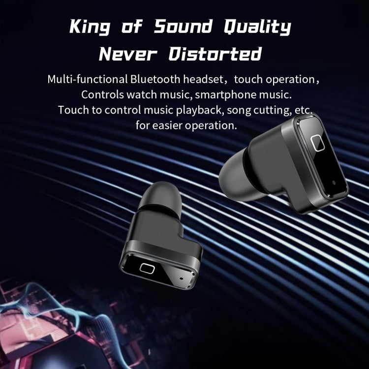 OVISEN T93 1.96 inch IPS Screen 2 in 1 Bluetooth Headset Smart Watch, Supports Blood Oxygen Monitoring/Bluetooth Music(Silver) by buy2fix