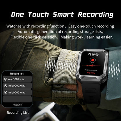 OVISEN T93 1.96 inch IPS Screen 2 in 1 Bluetooth Headset Smart Watch, Supports Blood Oxygen Monitoring/Bluetooth Music(Silver) by buy2fix