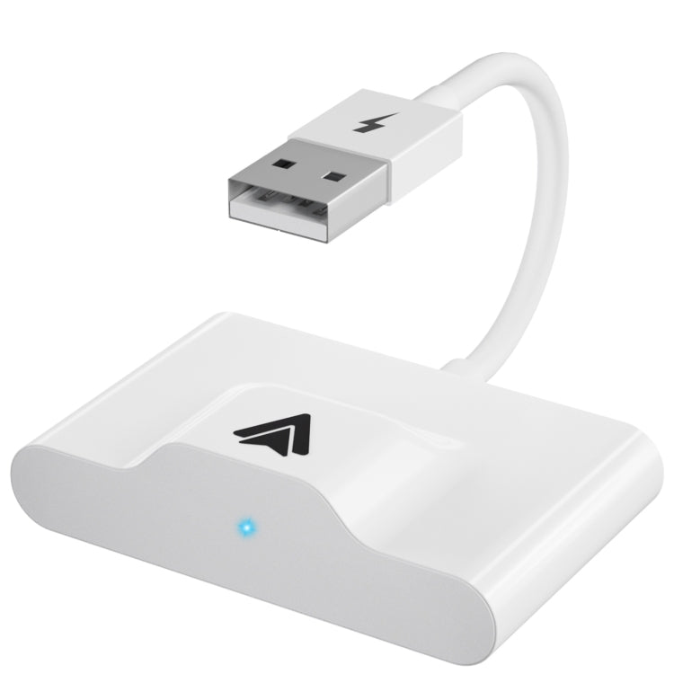 THT-020-3+ USB + USB-C / Type-C Wired to Wireless Carplay Adapter for Android Smartphone(White) by buy2fix