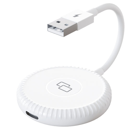 THT-020-6 USB + USB-C / Type-C Carplay Mirror Adapter for iPhone(White) by buy2fix