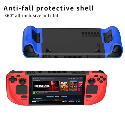 GKK For Steam Deck Color Contrast Anti-fall Game Console Case(Blue) - Cover Case by GKK | Online Shopping UK | buy2fix
